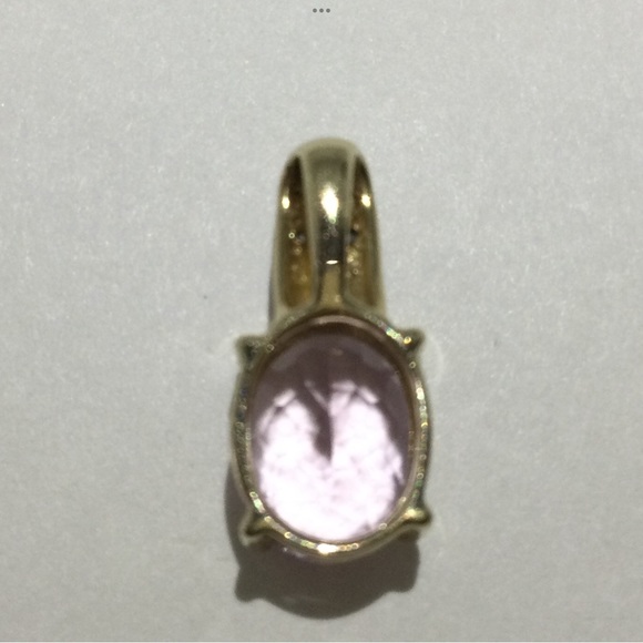 14K Kunzite and Diamond Pendant - Picture 6 of 12